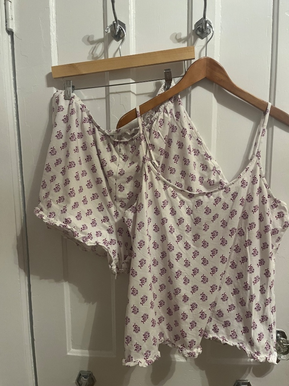 J. Crew Knit Ruffle Pajama Set - Picture 2 of 3
